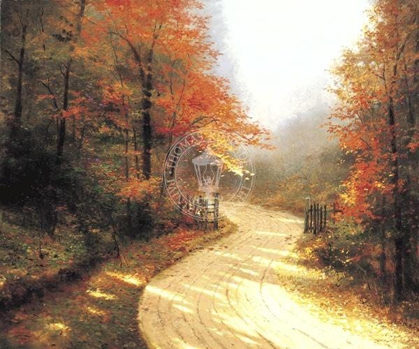 Thomas Kinkade Autumn Lane